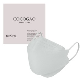 CoCOGAO Mask, Non-Woven Mask, Small Face Mask, 3D Dimensional, Skin Tone x Face Type, Flap Type, 4 Layers, 30 Sheets, Adult, Bicolor 3D Mask, Cute Mask, Cheek Mask, Japanese Mechanism Certified,