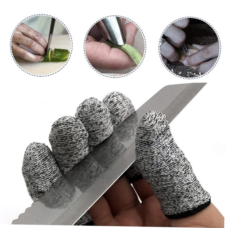 BESPORTBLE 10pcs Anti-cut Finger Cots Cut Resistant Protective Sleeves for