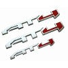 AT4 Badge Emblems 3-Piece in Silver for 2021-2023 GMC Yukon,