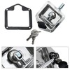 DUZFOREI Stainless Steel T Handle Latch, Folding T-Shape Cam Handle