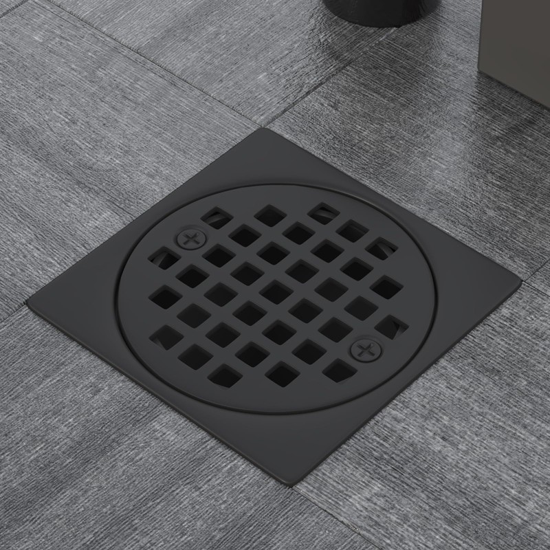 Yaseingoo 4" Square Shower Drain Grate Replacement Kit - SUS