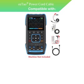 eeTao 5V USBC Charging Cable Compatible with FNIRSI 2C23T,2C23T Plus Handheld Digital Oscilloscope Multimeter 3000mAh Battery DC5V 1A 5VDC 1000mA 5.0V 1.0V Power Supply Cord Charger