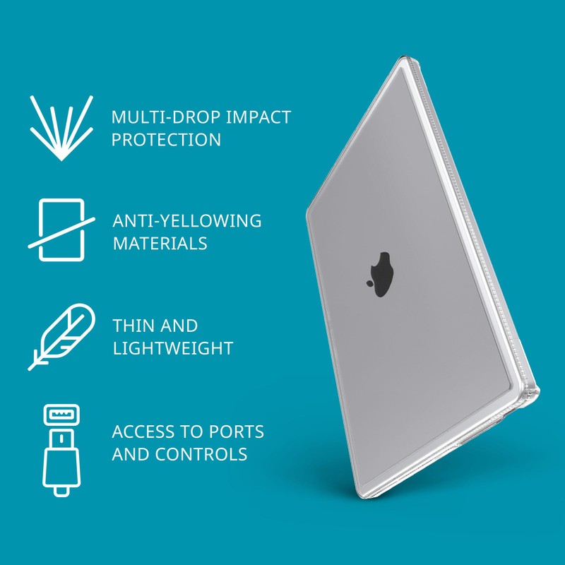 Tech21 Evo Hardshell for MacBook Pro 14" (2021-2023) - Clear
