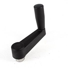 sourcing map Black Rotatable Grip M8 Mounting Hole Adjustable Handle for Machinery