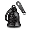 Bandmax Keyring Motorcycle Bell Stainless Steel Motorcycle Bell Keyring Viking