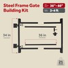 Adjust-A-Gate Full Frame Gate Fence Kit, Hardware for Openings 36"-60",