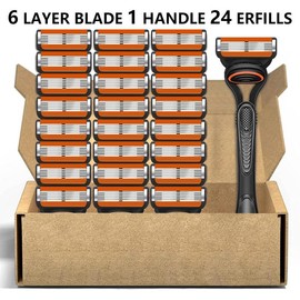 Men's Manual Shaver Kit, Blade Material Is Safe and Rust Proof, Easy To Use and Replace, High-quality Material Can Be Washed with Water As A Whole, Classic Men's Shaving Tool for Shaver Trimmer, Shaving Razors