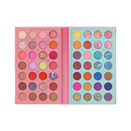56 Colors Eyeshadow Makeup Palette High Pigmented Matte Glitter Eyeshadow Compact for Comic Con Stage