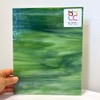 Wissmach Stained Glass Sheet: Dark Green Dense Opal (8"x12"-1 Sheet)