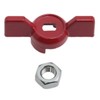yukata 1 Set DN20 Ball Valve Handle with Nuts, 5