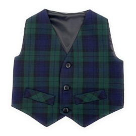 Boys Black Watch Tartan Waistcoat (3 Year)