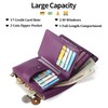 SENDEFN Small Womens Wallet Leather Bifold Card Holder RFID Blocking