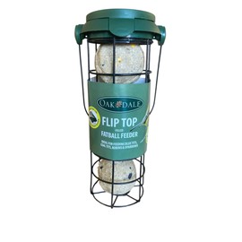 Oakdale Flip Top Premium Filled Fatball Wild Bird Feeder Easy Fill Easy Clean For Birdatching And Garden Outdoor Use All Weather