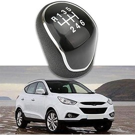 Huianpen 6-Speed Car Gear Knob Shifter, for Hyundai IX35 2010 2011 2012 2013 2014 2015 2016, Gear Shift Knob,
