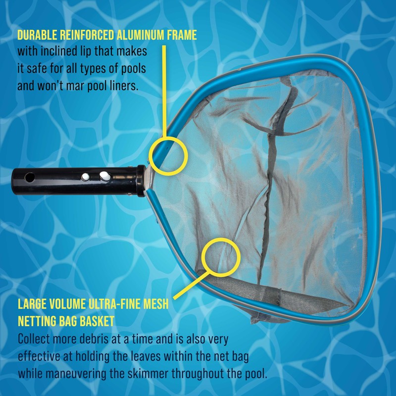 U.S. Pool Supply Heavy-Duty 11" Swimming Pool, Spa Leaf Skimmer