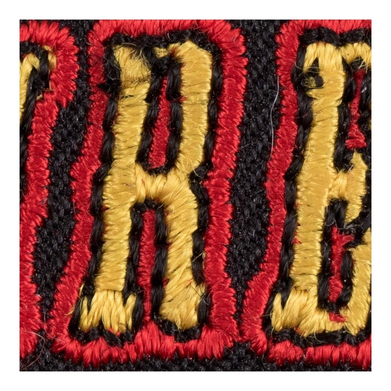 Firefighter Black & Yellow Rocker Patch, Firefighter Patches