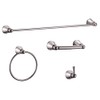 Design House 188698 Kassel 4-Piece Bathroom Accessory Kit, Polished Chrome