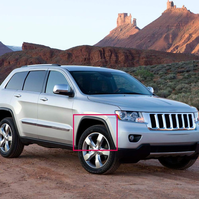 G-PLUS Front Right Fender Flare Fender Trim Compatible with Jeep