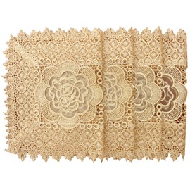 Simhomsen Gold Placemats Rectangle 12 × 18 Inch Set of 4