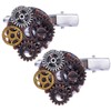 FOMIYES Chic Gothic Style Hair Clips Set 2pcs Steampunk Gear
