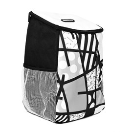 Romero Britto Insulated Cooler Backpack Bag - Black Landscape