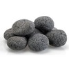 American Fireglass Large Lava Stone (Tumbled) Gray/Black 2" - 4",