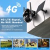 SeeVision 4G Solar Powered Wireless Outdoor Security Camera, Rechargeable, Waterproof,
