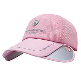 One Limitation CP431 Hat, Emblem, Retractable, Lightweight, Mesh, Cap, Visor, Sports, Men's, Women's,, Pink