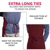 Utopia Kitchen 2 Pack Bib Apron, Adjustable with 2 Pockets,