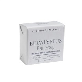 Hillhouse Naturals Eucalyptus French Milled Soap 6.5oz - Invigorating Aromatherapy for Refreshing Cleansing