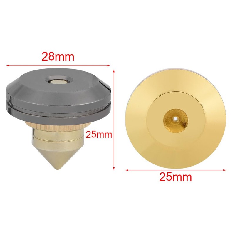 HiFi Speaker Spikes, 4Pcs Speaker Isolation Spikes Stand Feet Speaker