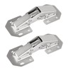 DOBOGA 2-Pack Hidden Hinges for Cabinet Doors Frameless, Concealed Cabinet