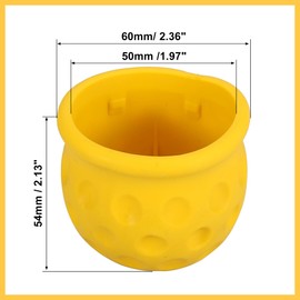 REPAIROCK Universal Trailer Hitch Ball Cover Waterproof Dustproof 50mm ID Yellow for Car Truck RV Boat Auto Replacement Parts