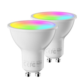 Fitop Fitop Alexa Glhbirnen GU10 Wlan Smart Lampe,4.7W Entspricht 50W,RGB 16 Millionen Farben+Warmwei?-Kaltwei?,Dimmbar per App oder Sprach,Kompatibel mit Alexa/Google Home,Kein Hub Ben?tig,2 Stck