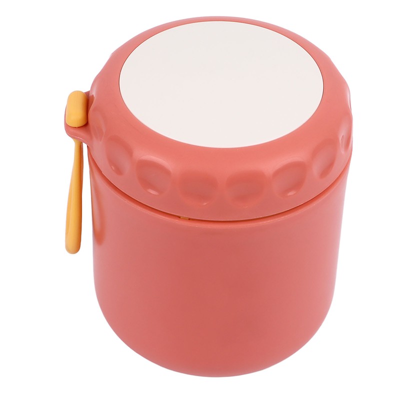 Insulated Food Container Jar Red 400ml Stainless Steel Leakage Proof