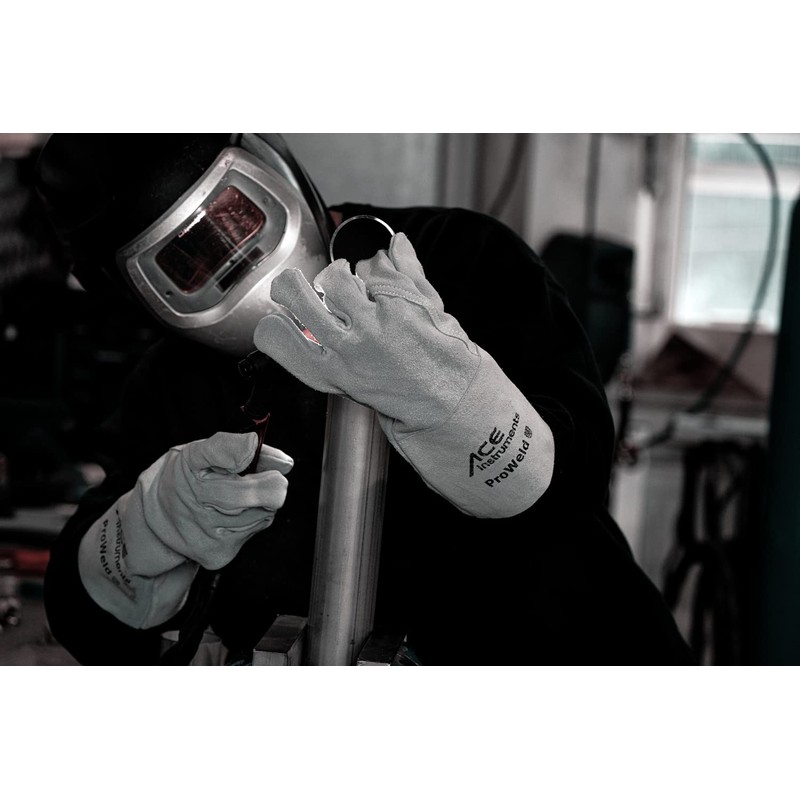 ACE ProWeld Welding Work Gloves - Protective Leather Gloves for