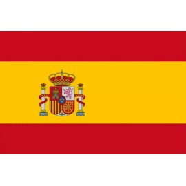Unbranded 2"x 3" Spain Flag Patch- Easy iron on (heat press)