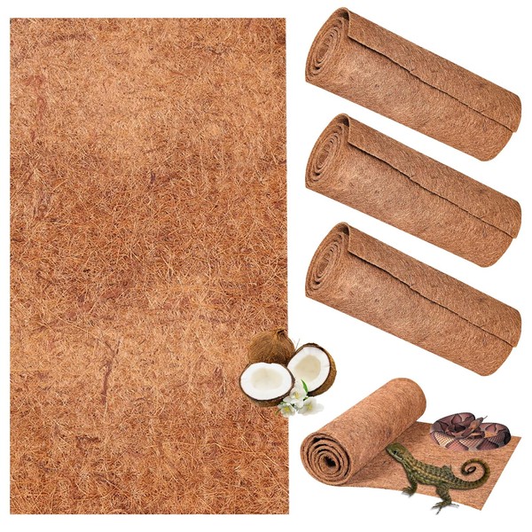 technodry 3 Rolls Coconut Fiber Reptile Carpet – Natural Tortoise