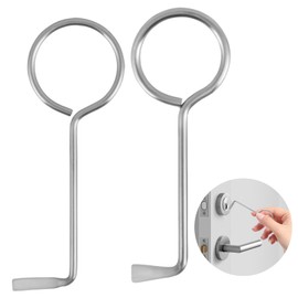 Set of 2 professional lock picks set, universal key for room doors, door opening tool for coloured beard lock, opener, opening tool, drill set made of stainless steel material