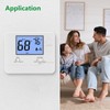 Wengart Non-Programmable Thermostat for Home,1 Heat/1 Cool with LCD Green