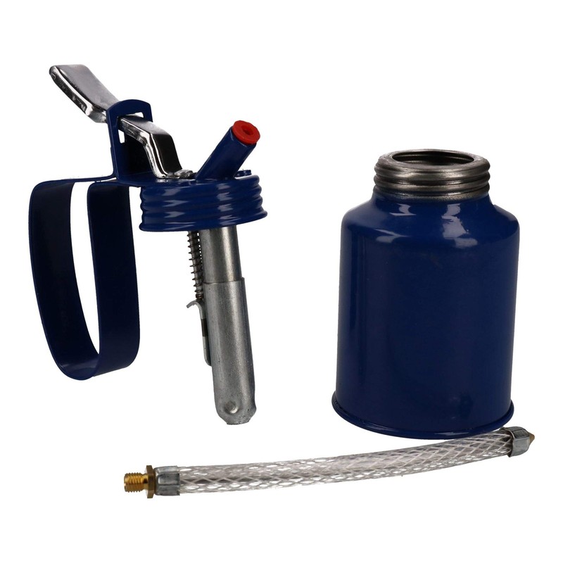 1/4 Pint Oil Lubricant Metal Can with Flexible Spout Thumb