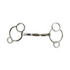 AK Universal Loose Ring Rotary Double Cooper Roller Snaffle Horse