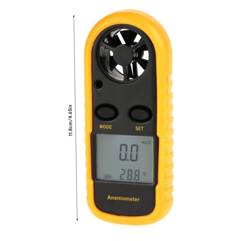 Wind Speed Gauge, Anemometer Portable Digital Air Flow Speed Meter