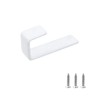 Coshar 8Pcs Stainless Steel J Hooks White 1 Inch Bunk