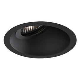 Astro Minima Slimline 25 Fire-Rated IP65 Bathroom Downlight - IP65 Rated - (Matt Black), GU10 LED Lamp, Designed in Britain - 1249037-3 Years Guarantee