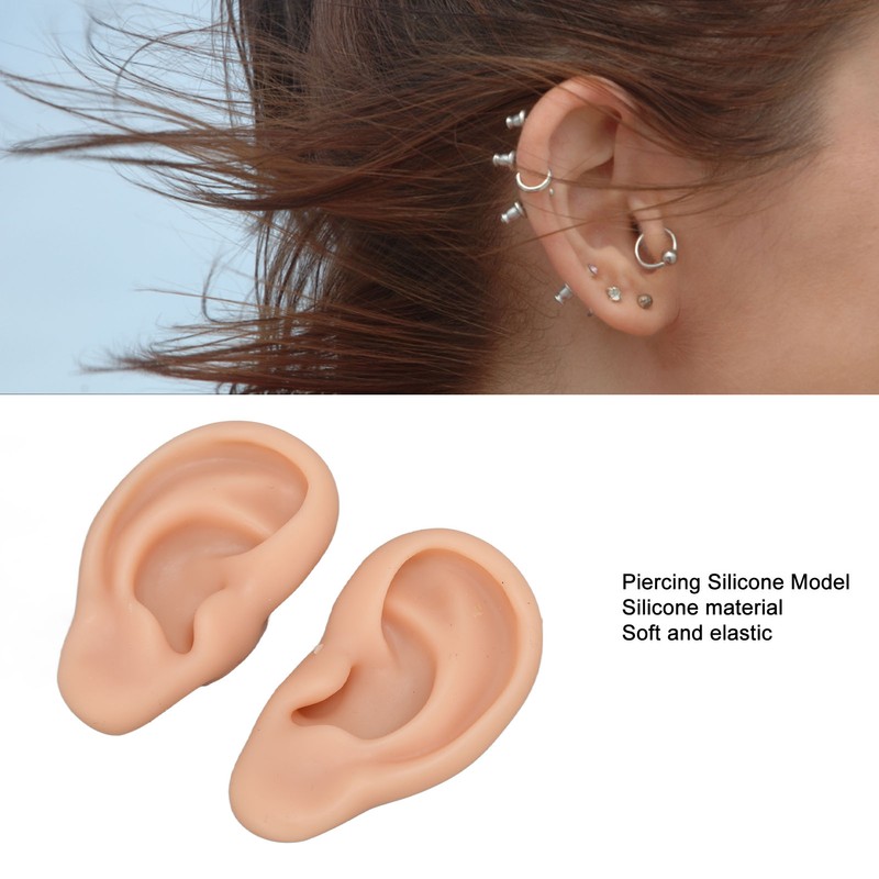 Silicone Ear Model Novice Simulated 3D Nose and Mouth Model