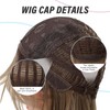 purshine Long Ombre Brown Wig for Women, 22 Inch Long