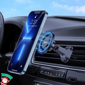 AUROX Phone Mount for Car, Compatible with MagSafe, 360 Adjustable Air Vent Cell Phone Holder, Black