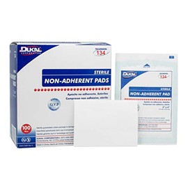 American White Cross Sterile Non-Adherent Dressing Rectangle 3 x 4 7575033 100 per Box