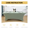 ZarzaaSik 118 2-Pack 4ft Spandex Table Covers for Rectangular Folding